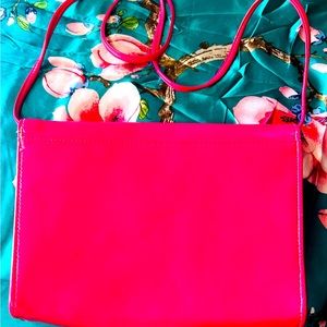 Pink cross handbag. Vintage style